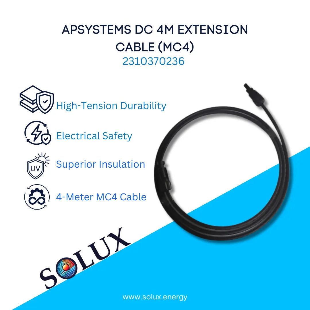 This is an image of APSystems 2310370236 4 Meters DC Extension Cable (MC4)